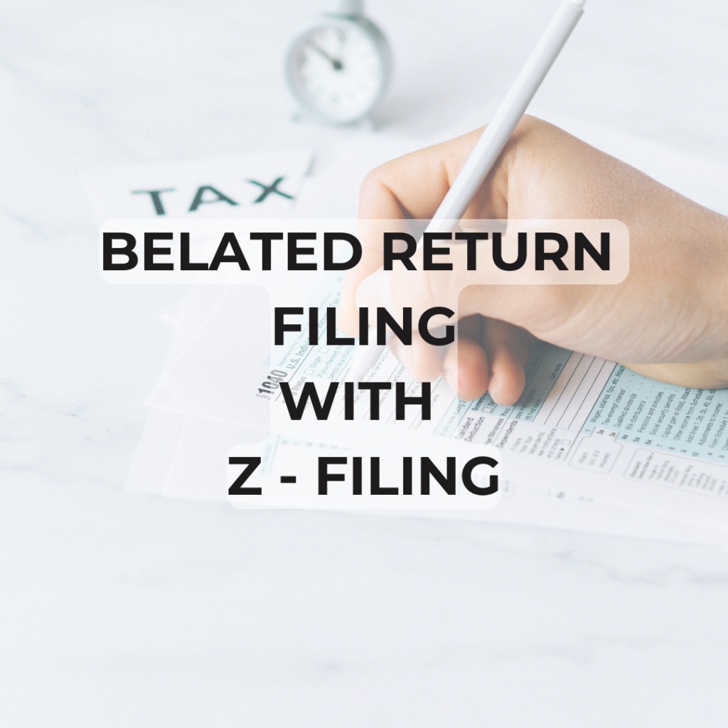 This image is about Belated Return Filing with ZFiling