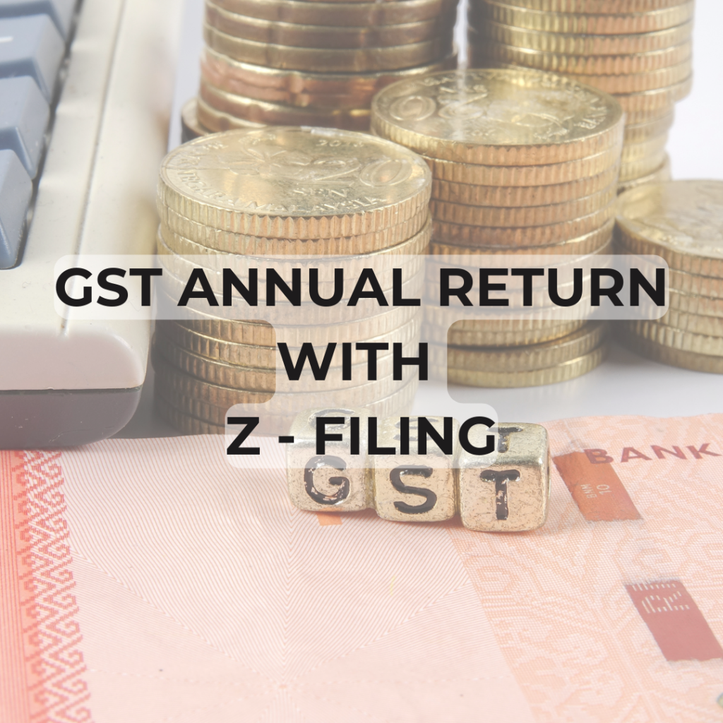 This image is about GST Annual Return Filling with ZFiling