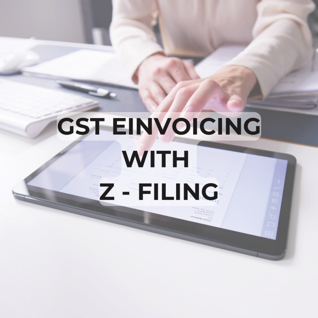 This image is about GST eInvoicing with ZFiling