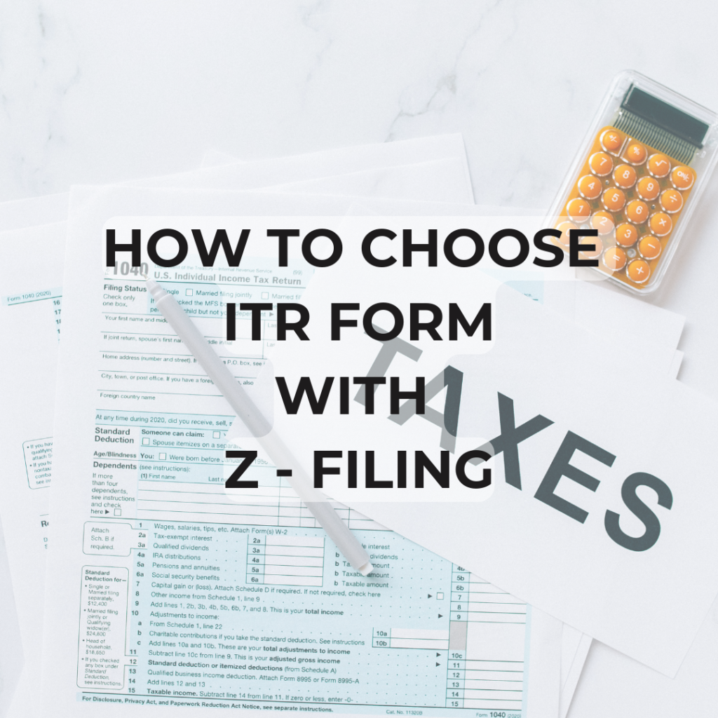 How To Choose ITR Form